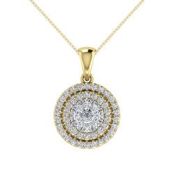 Diamond 3/4 Ct.Tw. Fashion Pendant in 14K Yellow Gold - Larson Jewelers