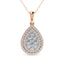 Diamond 3/4 Ct.Tw. Fashion Pendant in 14K Rose Gold - Larson Jewelers