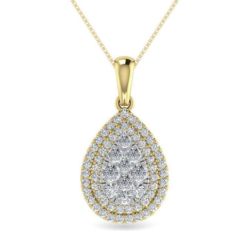 Diamond 3/4 Ct.Tw. Fashion Pendant in 14K Yellow Gold - Larson Jewelers