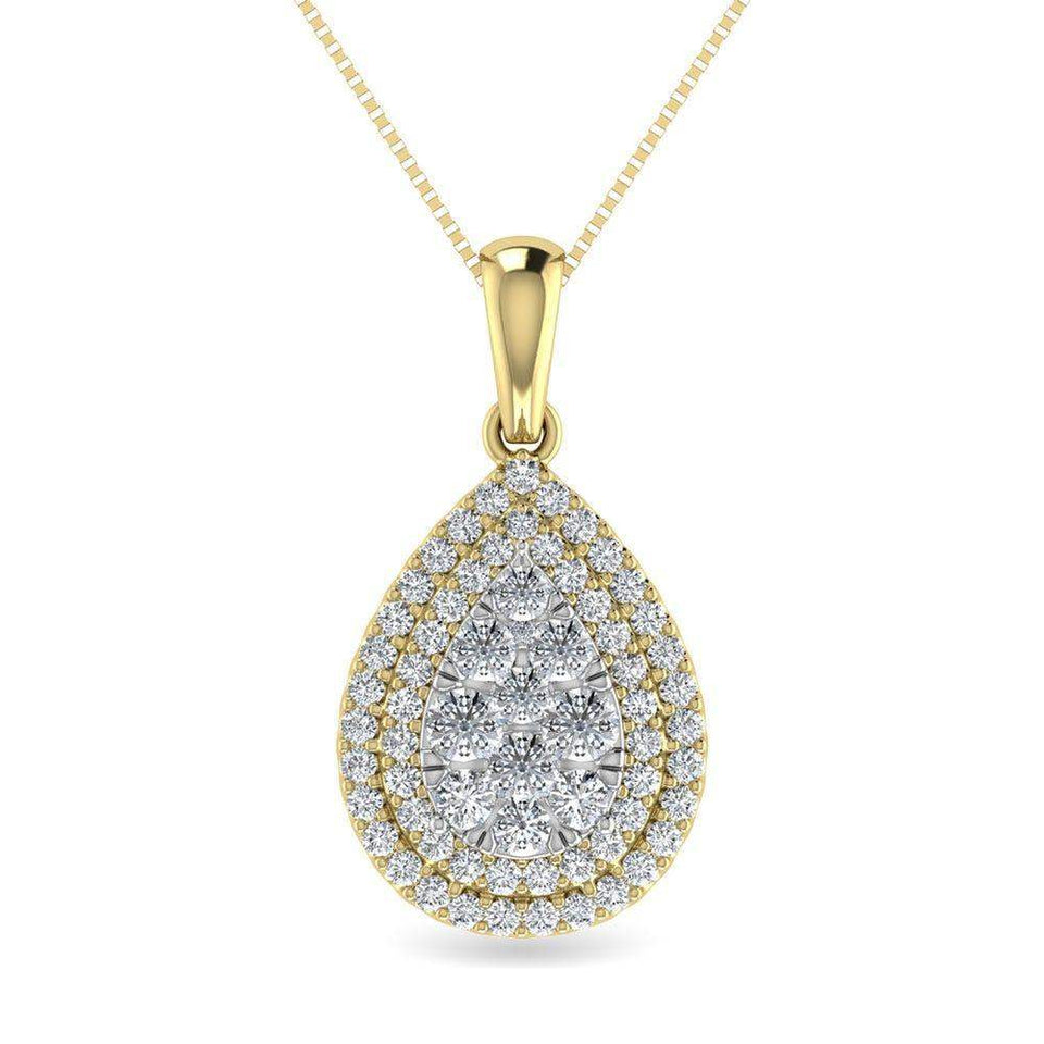 Diamond 3/4 Ct.Tw. Fashion Pendant in 14K Yellow Gold - Larson Jewelers