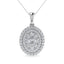 Diamond 3/4 Ct.Tw. Fashion Pendant in 10K White Gold - Larson Jewelers