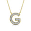 Diamond 1/20 Ct.Tw. Letter G Pendant in 10K Yellow Gold - Larson Jewelers