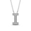 Diamond 1/20 Ct.Tw. Letter I Pendant in 10K White Gold - Larson Jewelers