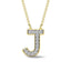 Diamond 1/20 Ct.Tw. Letter J Pendant in 10K Yellow Gold - Larson Jewelers