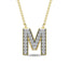 Diamond 1/20 Ct.Tw. Letter M Pendant in 10K Yellow Gold - Larson Jewelers