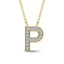 Diamond 1/20 Ct.Tw. Letter P Pendant in 10K Yellow Gold - Larson Jewelers