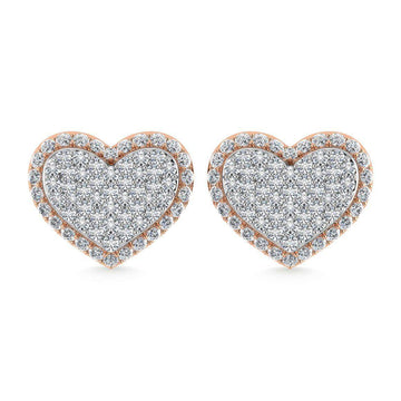Diamond 1 Ct.Tw. Heart Pendant in 10K Two Tone - Larson Jewelers
