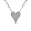 Diamond 1/4 Ct.Tw. Heart Pendant in 10K White Gold - Larson Jewelers