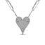 Diamond 1/4 Ct.Tw. Heart Pendant in 10K White Gold - Larson Jewelers