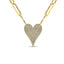 Diamond 1/4 Ct.Tw. Heart Pendant in 10K Yellow Gold - Larson Jewelers