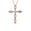 Diamond 3/8 Ct.Tw. Cross Pendant in 14K Rose Gold
