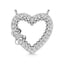 14K White Gold Diamond 1/5 Ct.Tw. Heart Necklace - Larson Jewelers