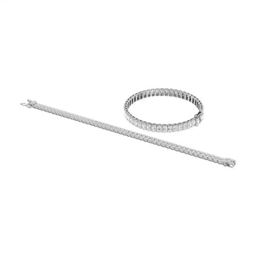 14K White Gold Diamond 4 3/4 Ct.Tw. Fashion Bracelet - Larson Jewelers