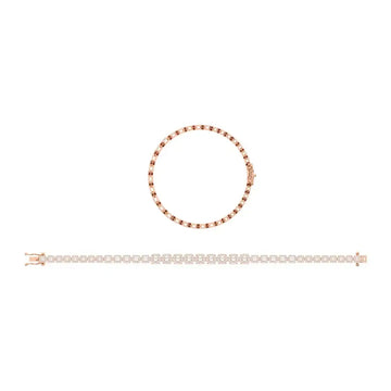 14K Rose Gold Diamond 2 1/3 Ct.Tw. Fashion Bracelet - Larson Jewelers