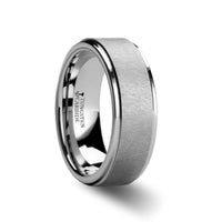 BROOKLYN Raised Etched Finish Tungsten Ring - 8mm - Larson Jewelers