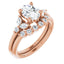 ROSALIE 14K Rose Gold Oval Lab Grown Diamond Engagement Ring