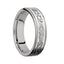 CLADDAGH Cletic Claddagh Knot Pattern Titanium Wedding Ring Sandblasted Finish by Lashbrook Designs - 6mm - Larson Jewelers