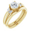 ELDORA 18K Yellow Gold Round Engagement Ring