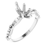 SOLANA Lab Grown Diamond Engagement Ring Setting for Marquise Stones