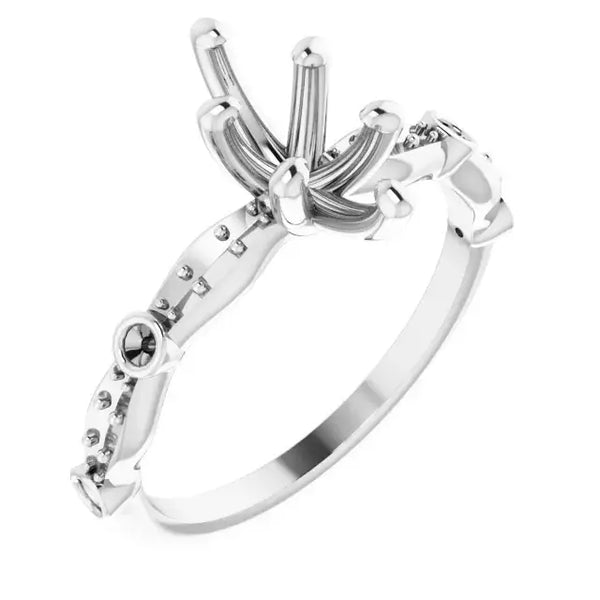 SOLANA Lab Grown Diamond Engagement Ring Setting for Marquise Stones - Larson Jewelers