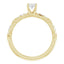 SUNI 18K Yellow Gold Oval Lab Grown Diamond Engagement Ring