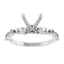 SOLANA Lab Grown Diamond Engagement Ring Setting for Asscher Stones