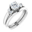 POSH Platinum Round Engagement Ring
