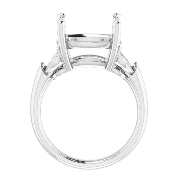 GILDA Lab Grown Diamond Engagement Ring Setting for Cushion Stones - Larson Jewelers