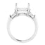 GILDA Lab Grown Diamond Engagement Ring Setting for Asscher Stones