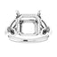 GILDA Lab Grown Diamond Engagement Ring Setting for Asscher Stones