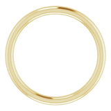 14K Yellow Band for 5.2 mm Round Ring