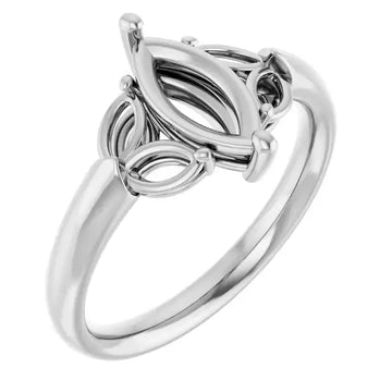 GILDA Lab Grown Diamond Engagement Ring Setting for Marquise Stones - Larson Jewelers