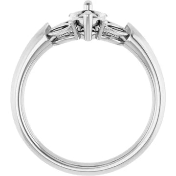 GILDA Lab Grown Diamond Engagement Ring Setting for Marquise Stones - Larson Jewelers