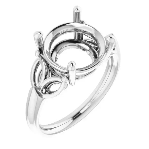 GILDA Lab Grown Diamond Engagement Ring Setting for Round Stones - Larson Jewelers