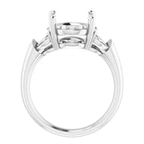 Anillo de compromiso con diamantes cultivados en laboratorio GILDA para piedras ovaladas