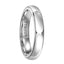 ANWEN Women's Domed White Tungsten Ring with Polished Finish by Triton Rings - 4 mm & 5 mm - Larson Jewelers