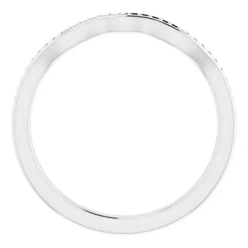 Platinum Band Mounting for 6 mm Round Ring