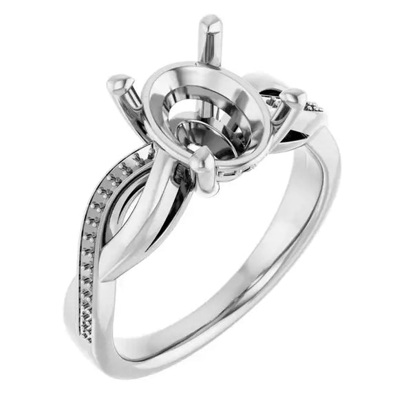 TALA Lab Grown Diamond Engagement Ring Setting for Oval Stones - Larson Jewelers