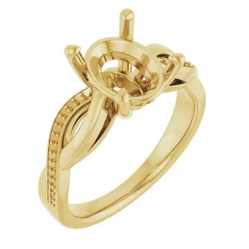 TALA Lab Grown Diamond Engagement Ring Setting for Oval Stones - Larson Jewelers