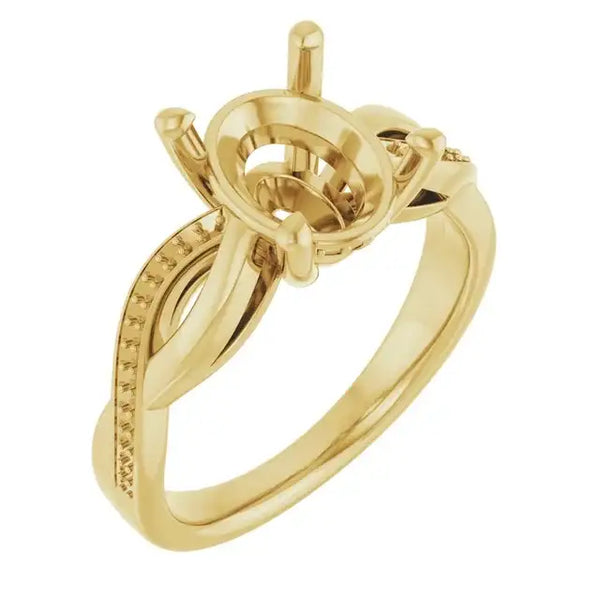 TALA Lab Grown Diamond Engagement Ring Setting for Oval Stones - Larson Jewelers