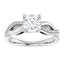 KAMBER 14K White Gold Round Lab Grown Diamond Engagement Ring