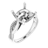 Anillo de compromiso con diamantes cultivados en laboratorio TALA para piedras cojín