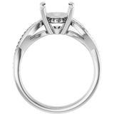 TALA Lab Grown Diamond Engagement Ring Setting for Oval Stones
