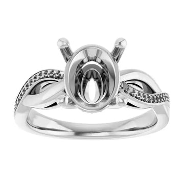 TALA Lab Grown Diamond Engagement Ring Setting for Oval Stones - Larson Jewelers
