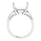 TALA Lab Grown Diamond Engagement Ring Setting for Square Stones