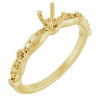 SOLANA Lab Grown Diamond Engagement Ring Setting for Round Stones - Larson Jewelers