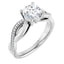 RIXA Platinum Round Lab Grown Diamond Engagement Ring