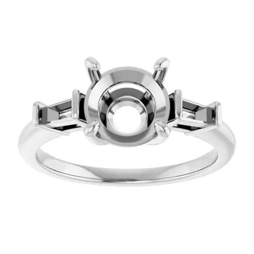 VIVIAN Lab Grown Diamond Engagement Ring Setting for Round Stones - Larson Jewelers