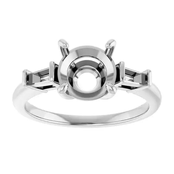 VIVIAN Lab Grown Diamond Engagement Ring Setting for Round Stones - Larson Jewelers