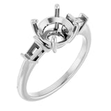 VIVIAN Lab Grown Diamond Engagement Ring Setting for Round Stones